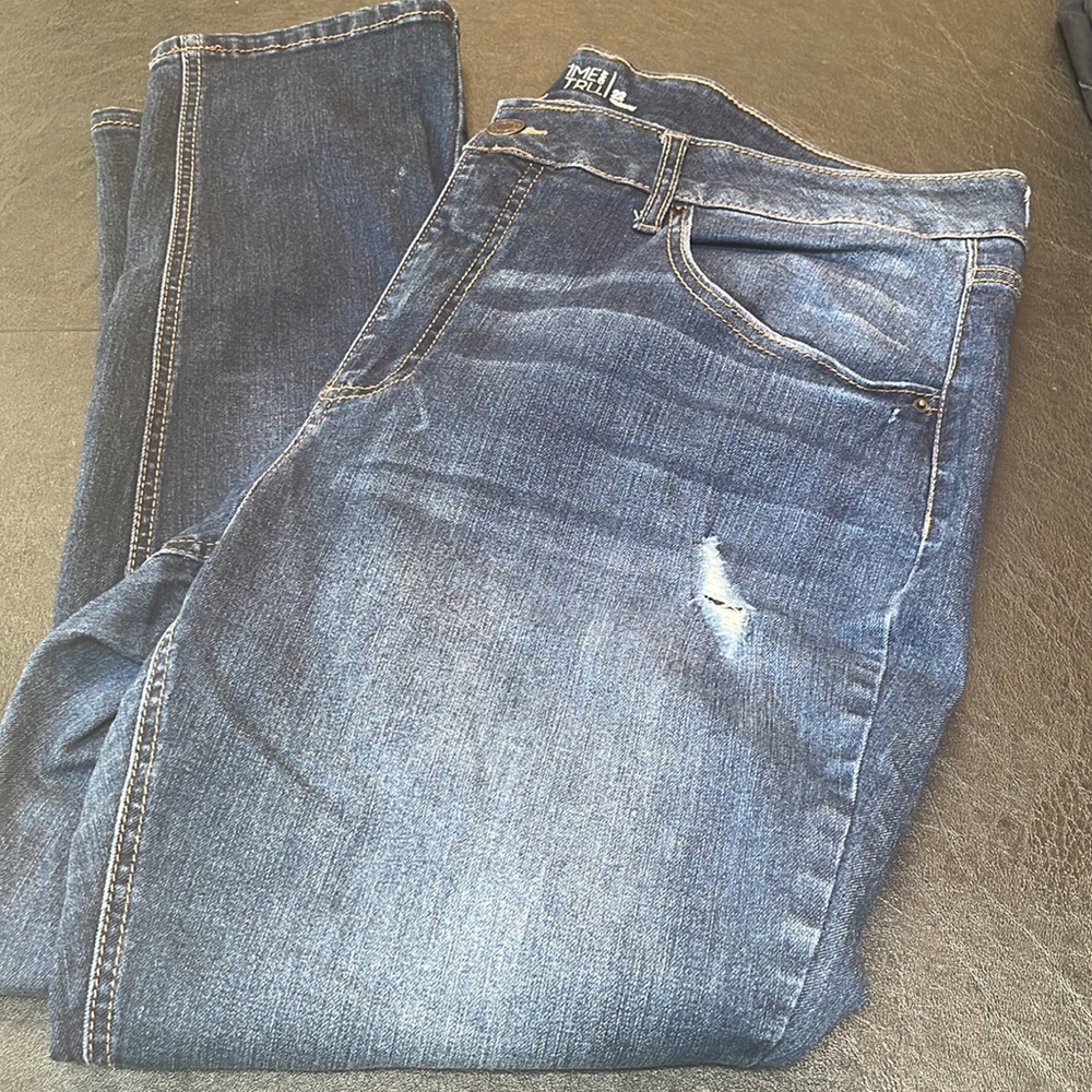Time and Tru distressed skinny jeans